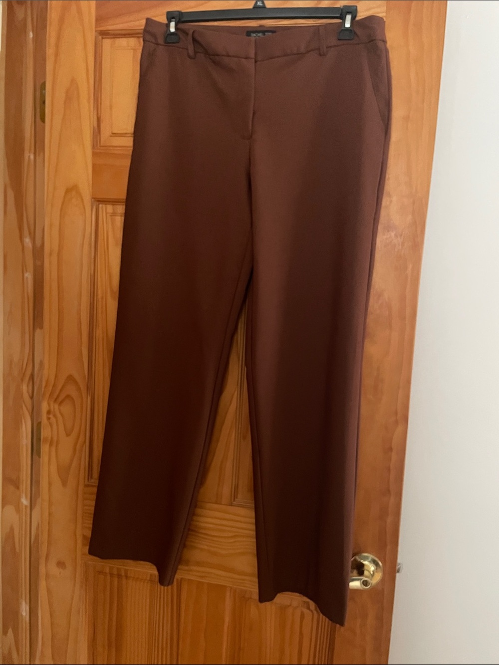 Rachel Zoe rust Brown Straight-Leg Dress Trousers